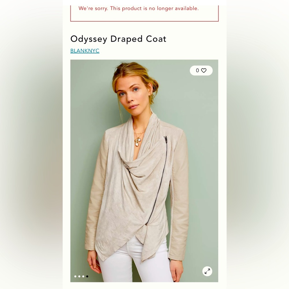 BlankNYC Odyssey Draped Coat